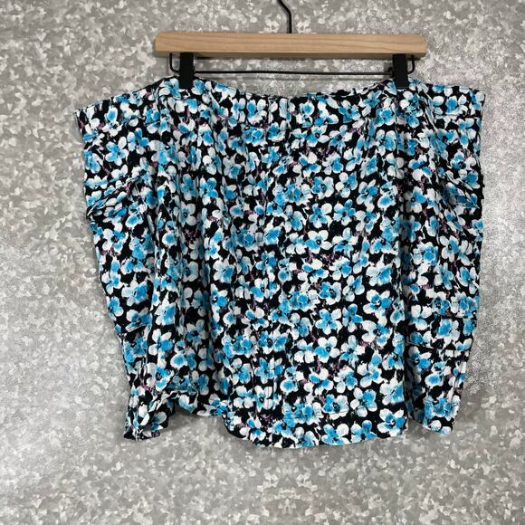 Future Collective Women's Plus Size Blue & Black Cargo Wrap Mini Skirt - Size 22 - Picture 8 of 8